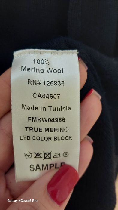 Мъжки пуловер J. Lindeberg,100%вълна размер M/S