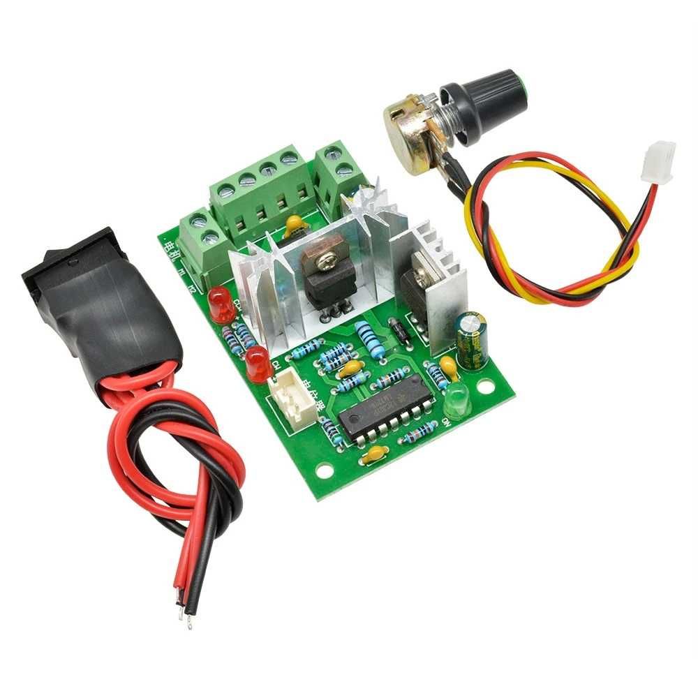 Regulator controler turatie motor 10-40V, 150W cu switch de directie