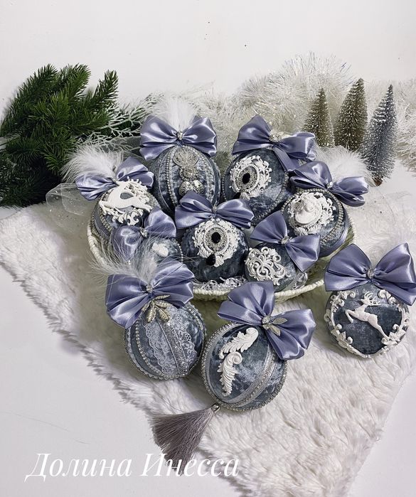 Шары на елку. Новогодние игрушки. Шарики на елку