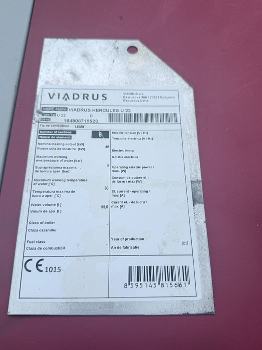 Vanf centrala viadrus 40 kw