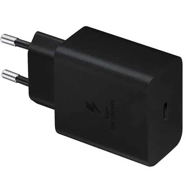 Incarcator priza Samsung USB C, 45W negru, Note 20, S23 Ultra S24, S25