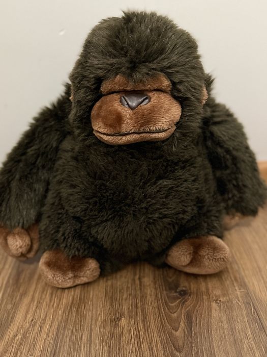 Gorila maimuta de plus jucarie neagra maro 30 cm