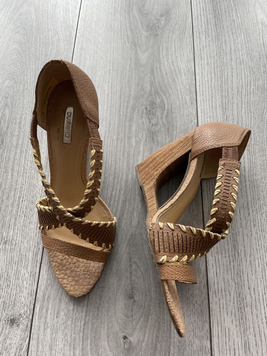 Vand sandale piele cu toc