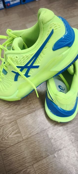 Asics Gel-Resolution 9 - hazard green/reborn blue