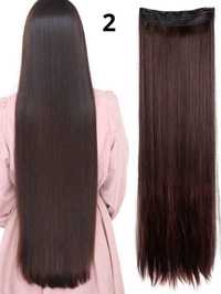 Качествена дълга коса/ цял екстеншън/ различни цветове