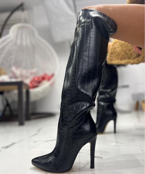 Ботуши на ток кожани