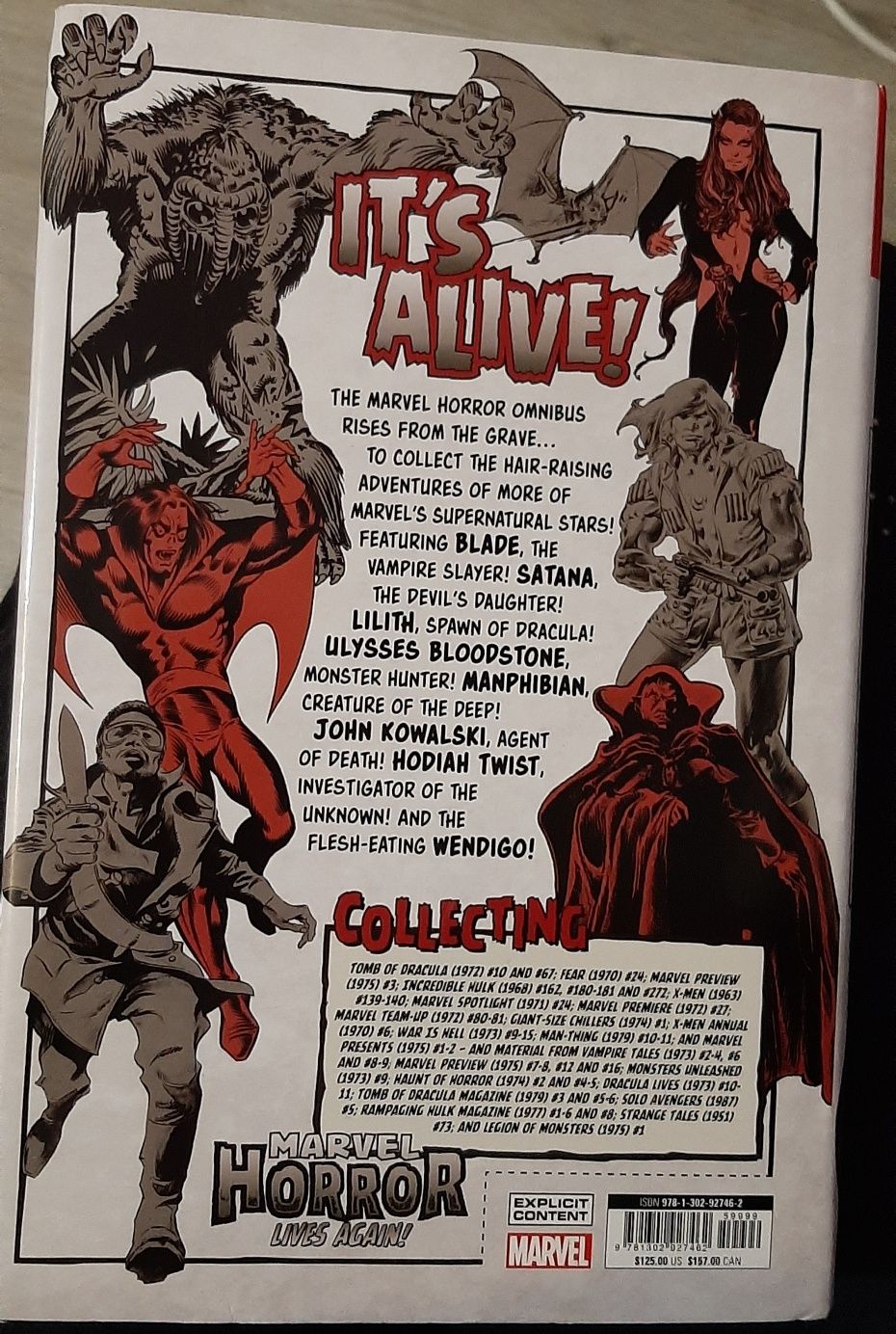 Carte in limba engleză Marvel  Horror