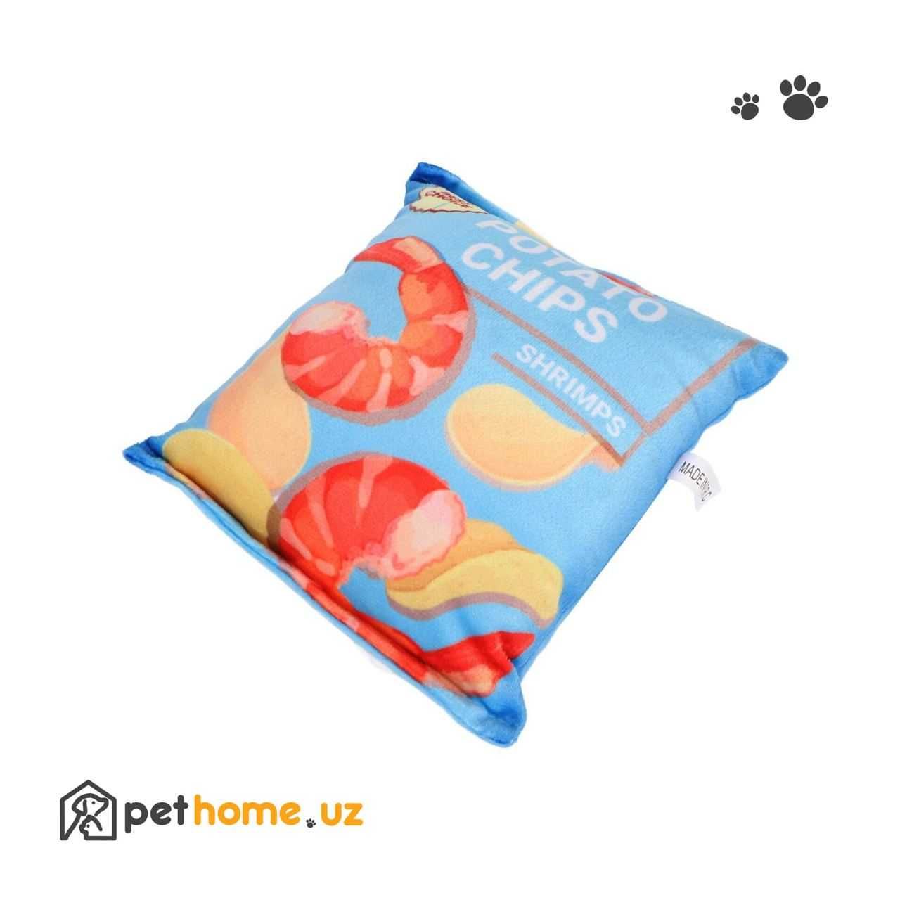 Плюшевая игрушка Картофельные чипсы Dog Sound Toy Potato Chips Design
