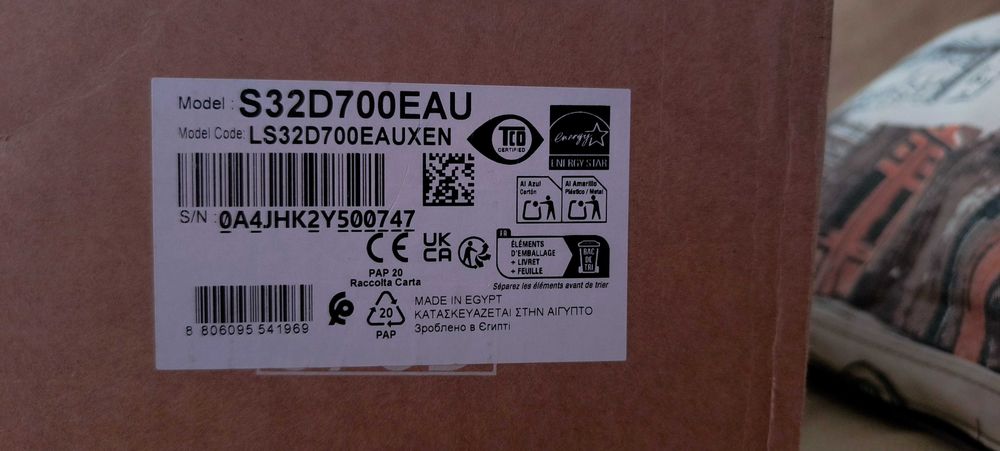 Монитор Samsung ViewFinity S7 LS-32D700EAU 32" (81.28cm)