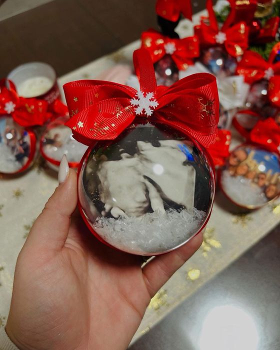 Коледни топки за елха със снимка