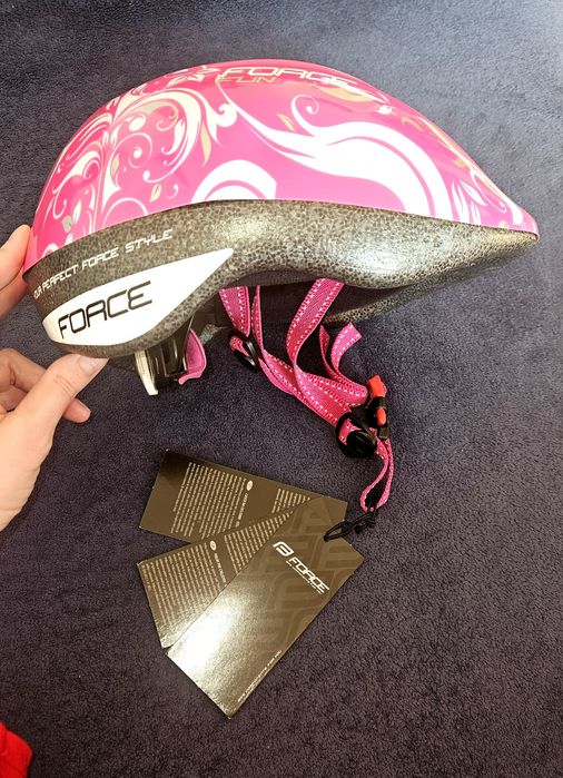 Cască copii cycling Force Fun roz