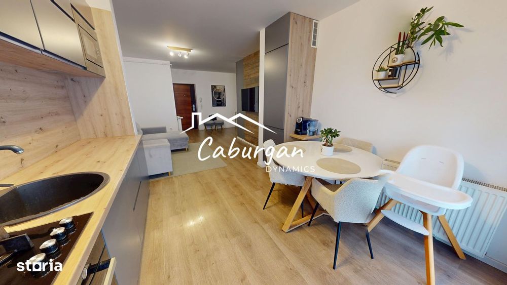 Ap cu 3 camere, 60mp utili, mobilat, etaj 2/8, bloc cu lfit, parcare