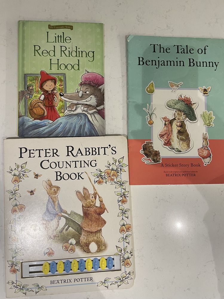 Книжки/учебници английски/Британика;Postman Pat,Peter rabbit ;немски