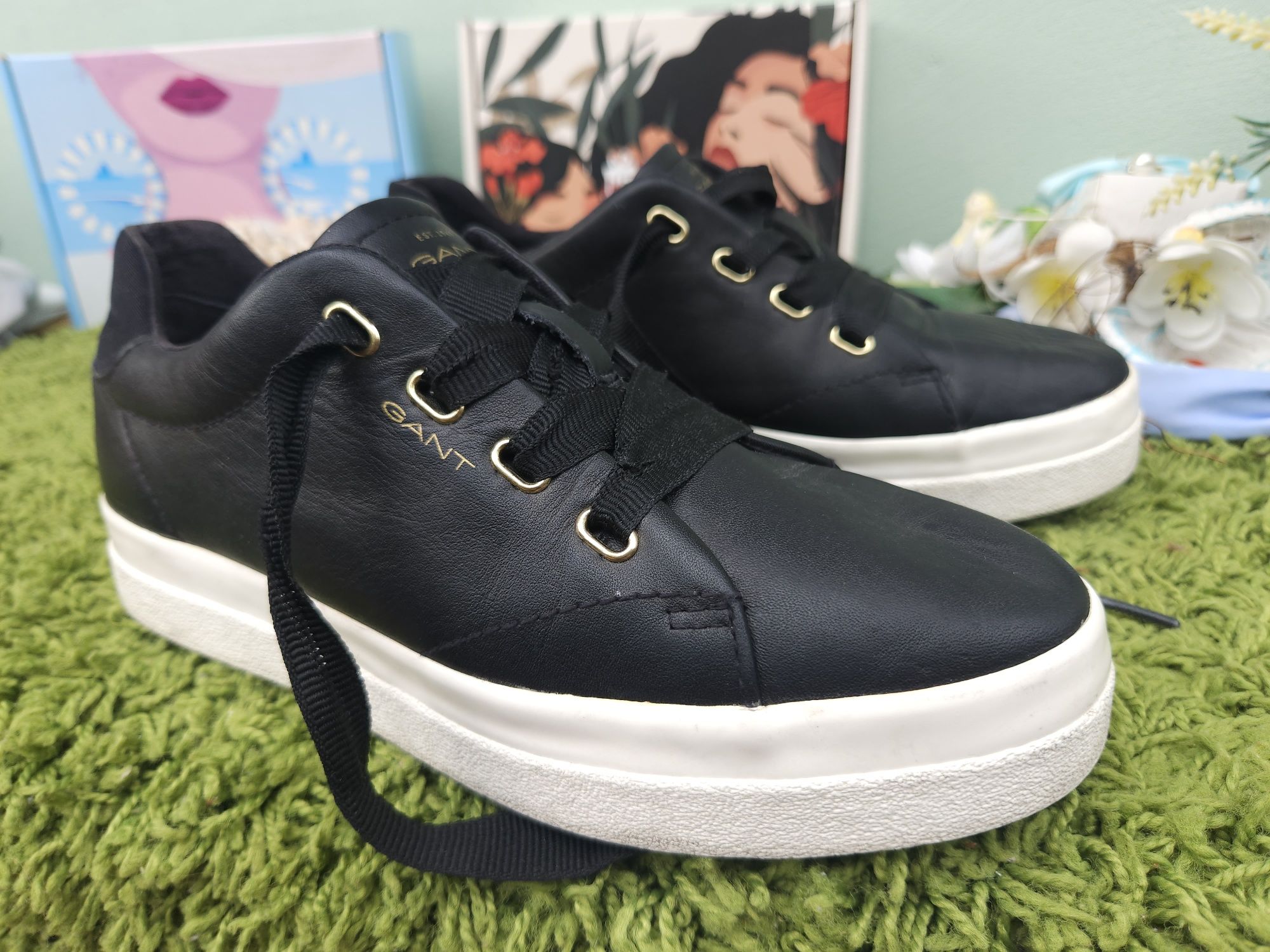Gant кецове естествена кожа N39