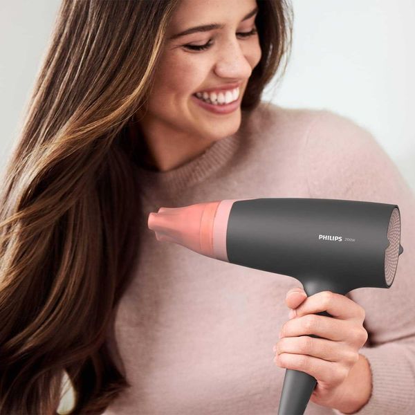 ПРОМО 2г Гаранция Нов Мощен Сешоар PHILIPS BHD350/10 2100W, 6 Степени