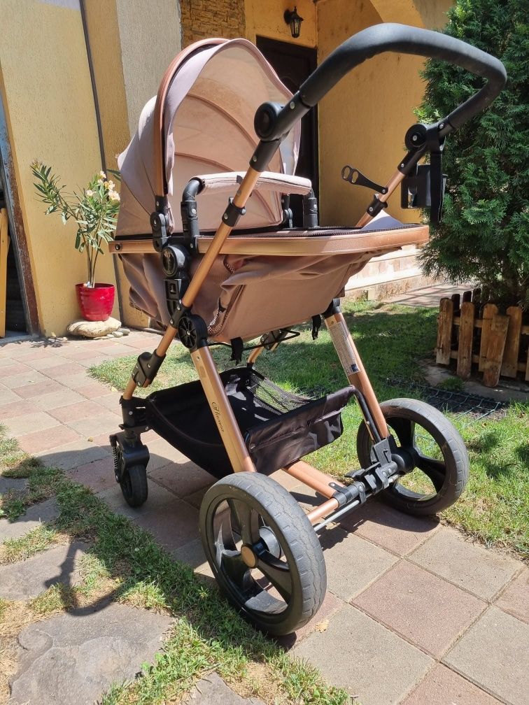 Carucior Chipolino Havana Mocca, bonus carucior sport Wunderkid rosu