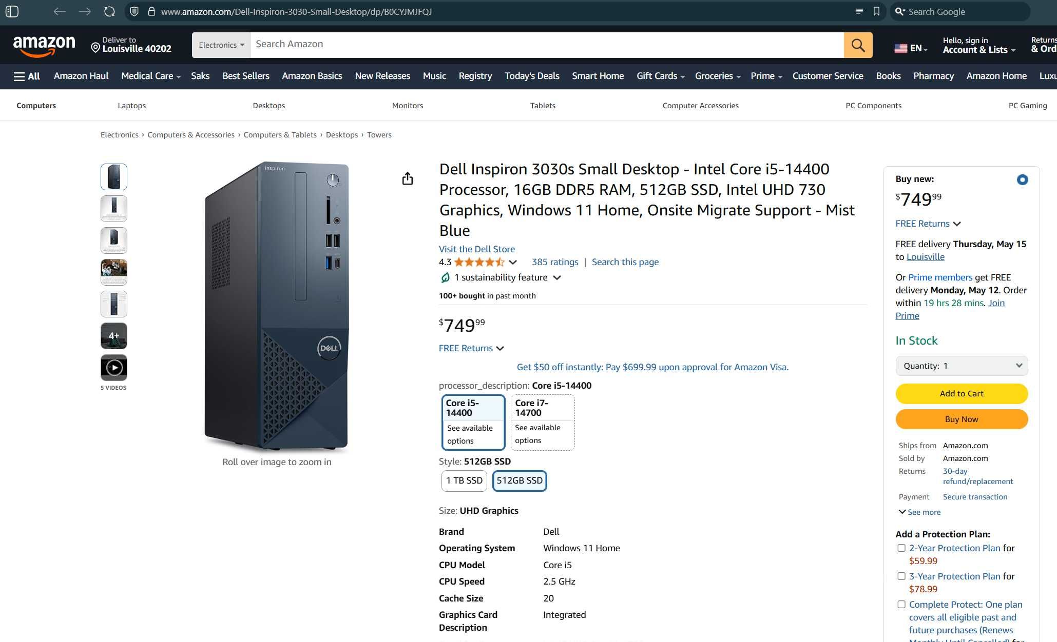 Mini PC Dell Inspiron 3030s Small Desktop (SFF) - sigilat