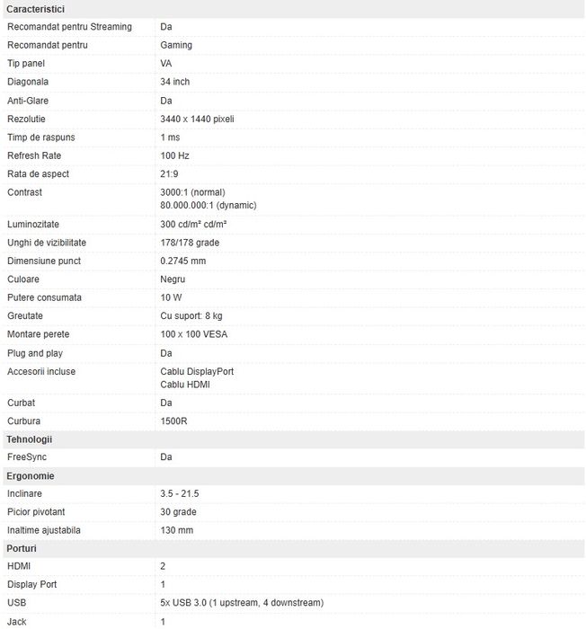 Monitor LED AOC Gaming