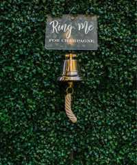 Ring For Champagne Wall/ Audio Guest Book / Wedding decor/