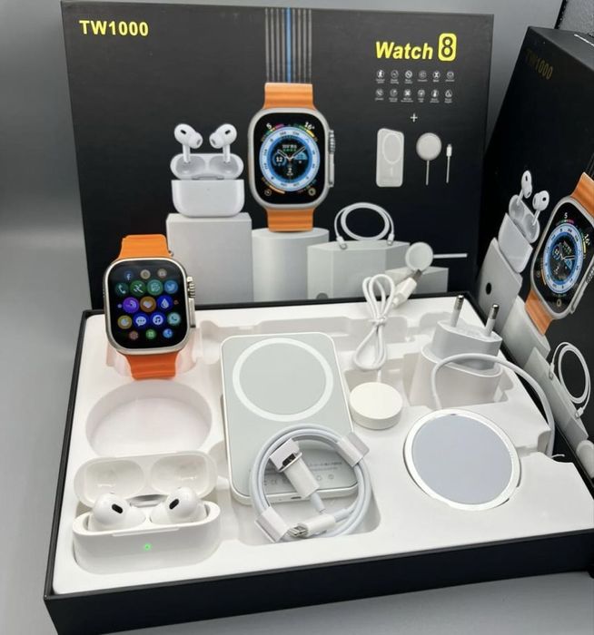 Смарт Часы Набор Комплект С Зарядкой Ремешки купить apple watch