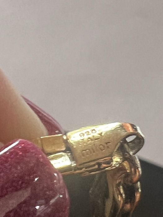 Inel argint si lant argint aurit MILOR