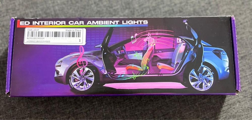 Lumini ambientale led auto! Telecomanda + cod QR