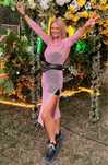 Rochie plasa cu pietre