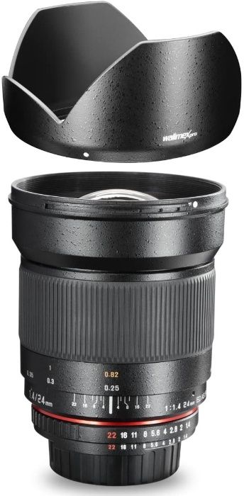 Obiectiv Walimex pro 24mm 1 / 1.4 pentru CANON EF,sigilat
