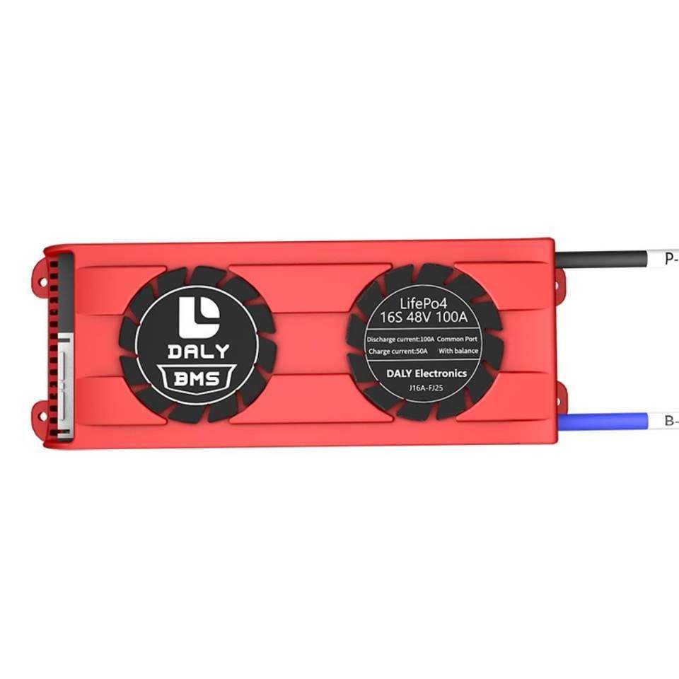 Smart BMS Li-ion/LiFePo4, 48V 16S 100Ah, Bluetooth, 2 Ani Garantie