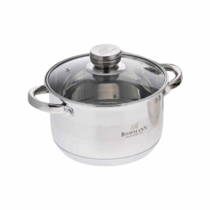 Тенджера от неръждаема стомана Bohmann с капак и термо дъно