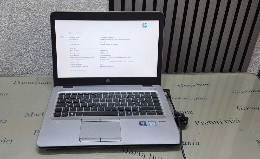 Laptop core i5 gen 6 - Hp EliteBook 840 G3 - functional perfect