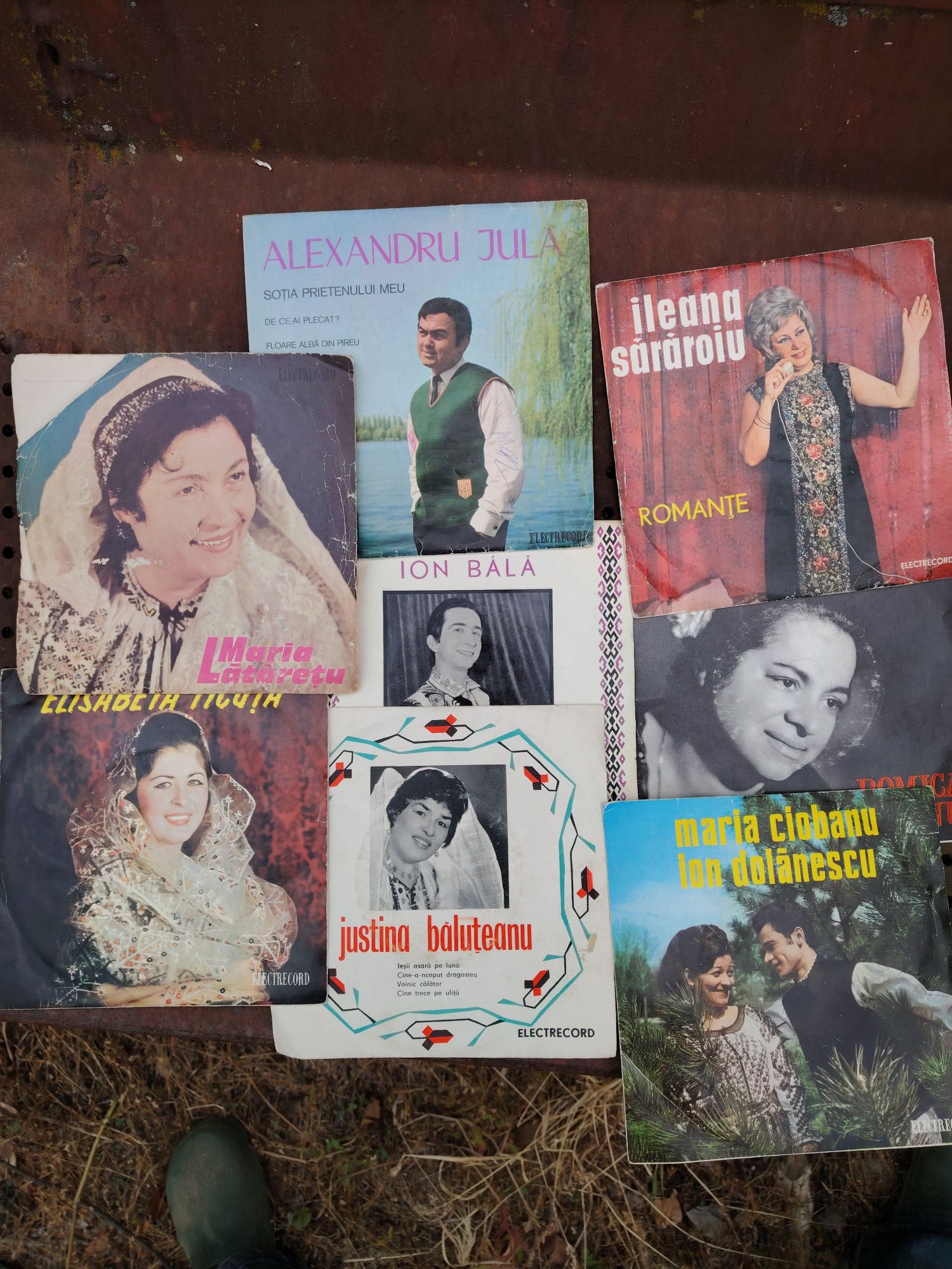 Discuri vinil mari și mici