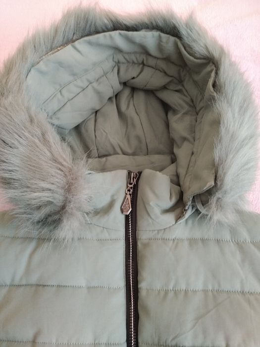 Синьо-зелено зимно дамско яке 44 номер (М/Л размер), Спиди/лично пр.