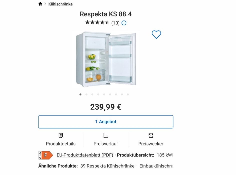 Frigider incorporabil Respekta KS 88.0