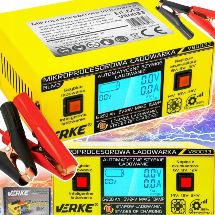 Redresor auto cu microprocesor, 6/24 V 10A, incarcare in 4 etape, 6 -