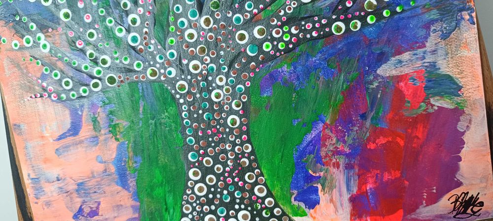 Tablou unicat, carton panzat