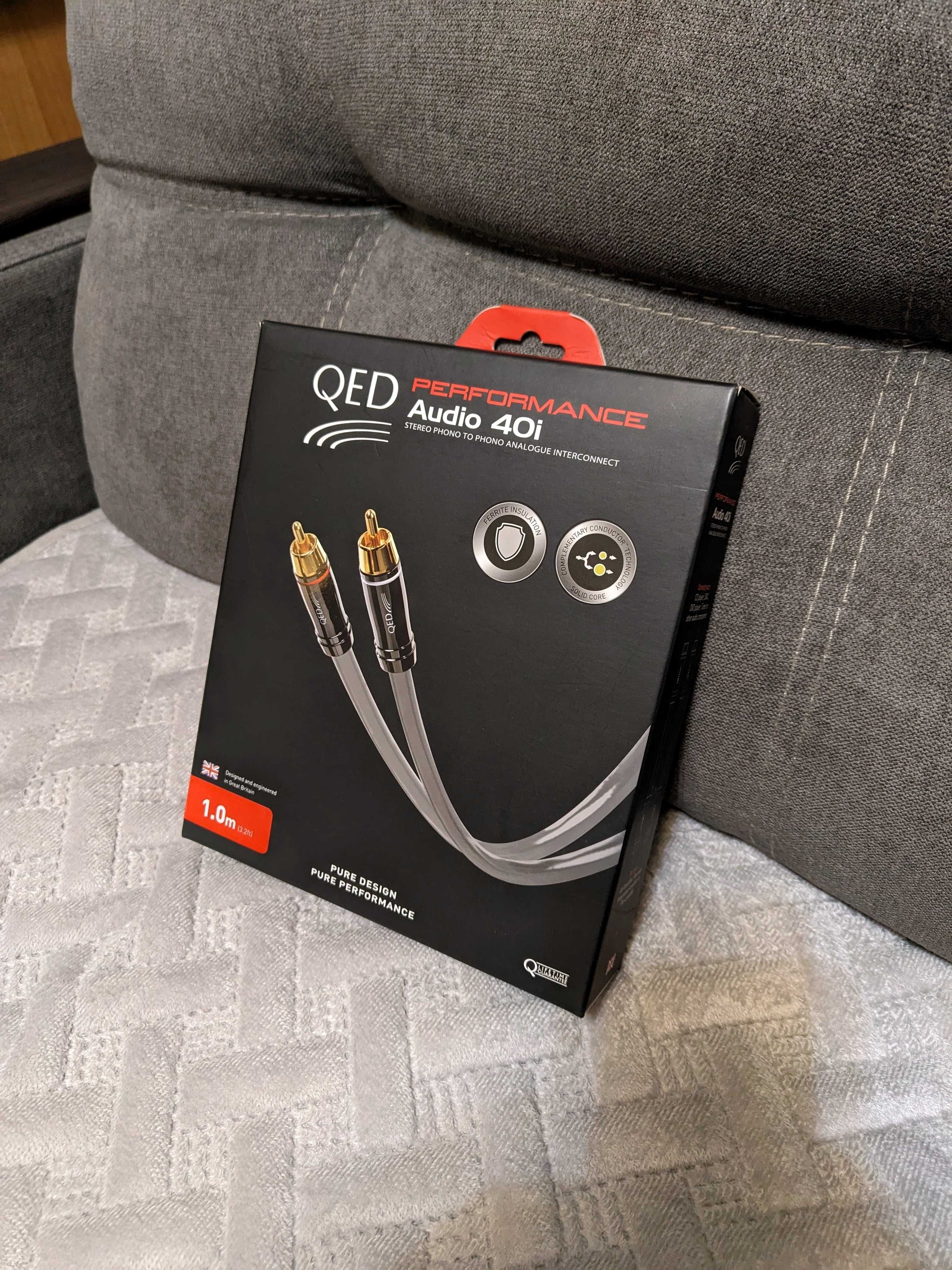 QED Performance Audio 40i 1м, межблочный кабель RCA-RCA (серебро+медь)