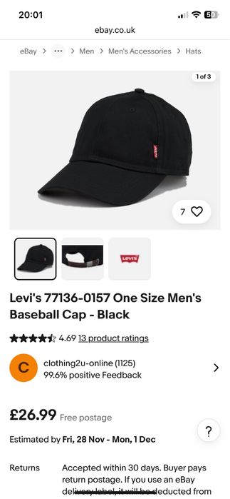 Кепка Левайс  Levis оригинал ! Состояние идеал !