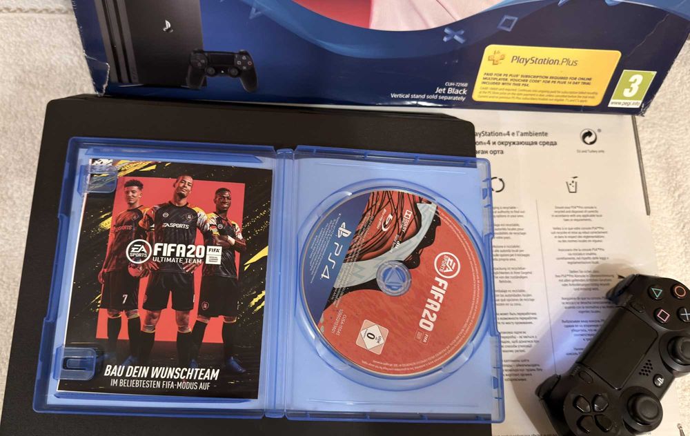 Playstation 4 Pro 1000Gb + джойстик + Fifa 20, PS4 Pro
