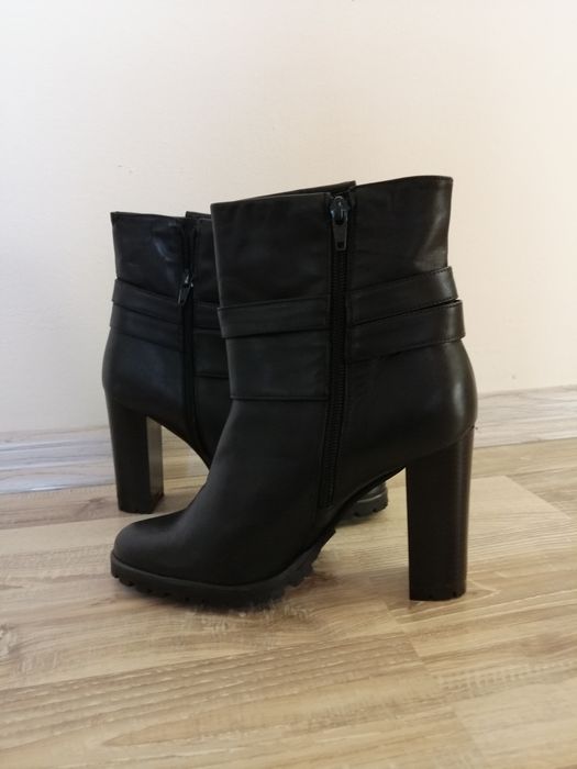 Botine negre piele 37