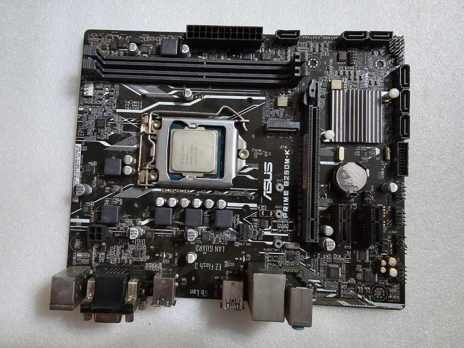 Placa de baza ASUS Prime B250M-K, socket 1151 + Procesor I3 6100