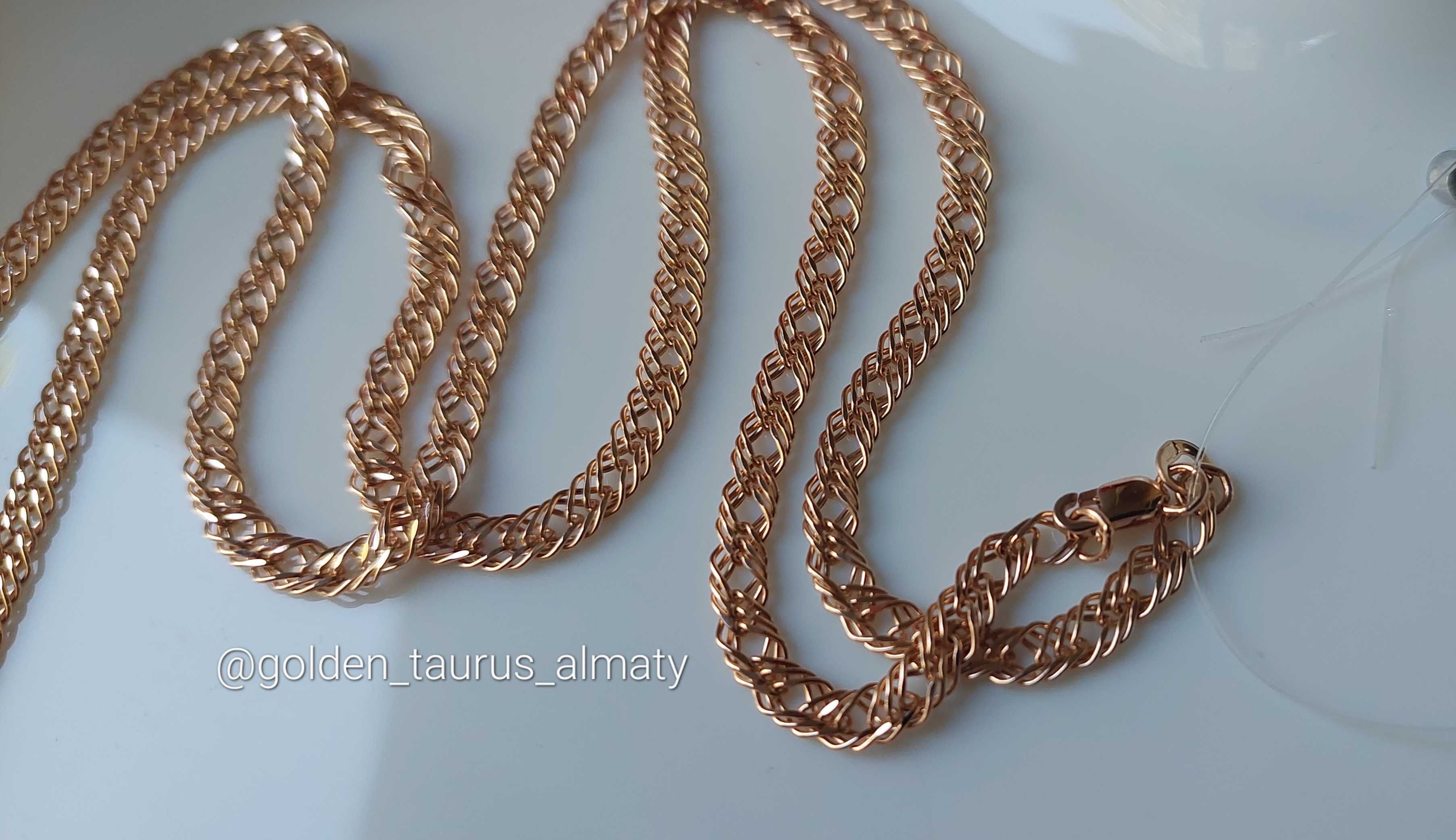 Золотая цепь 585 пробы golden_taurus_almaty