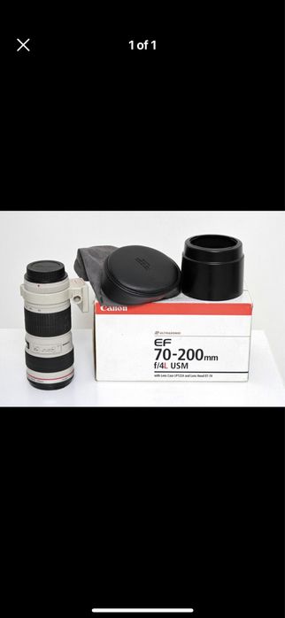 Canon 70-200mm f4 обектив