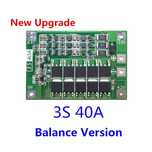 3S BMS 12.6V 40A, защитна платка с балансно зареждане, PCB BMS board