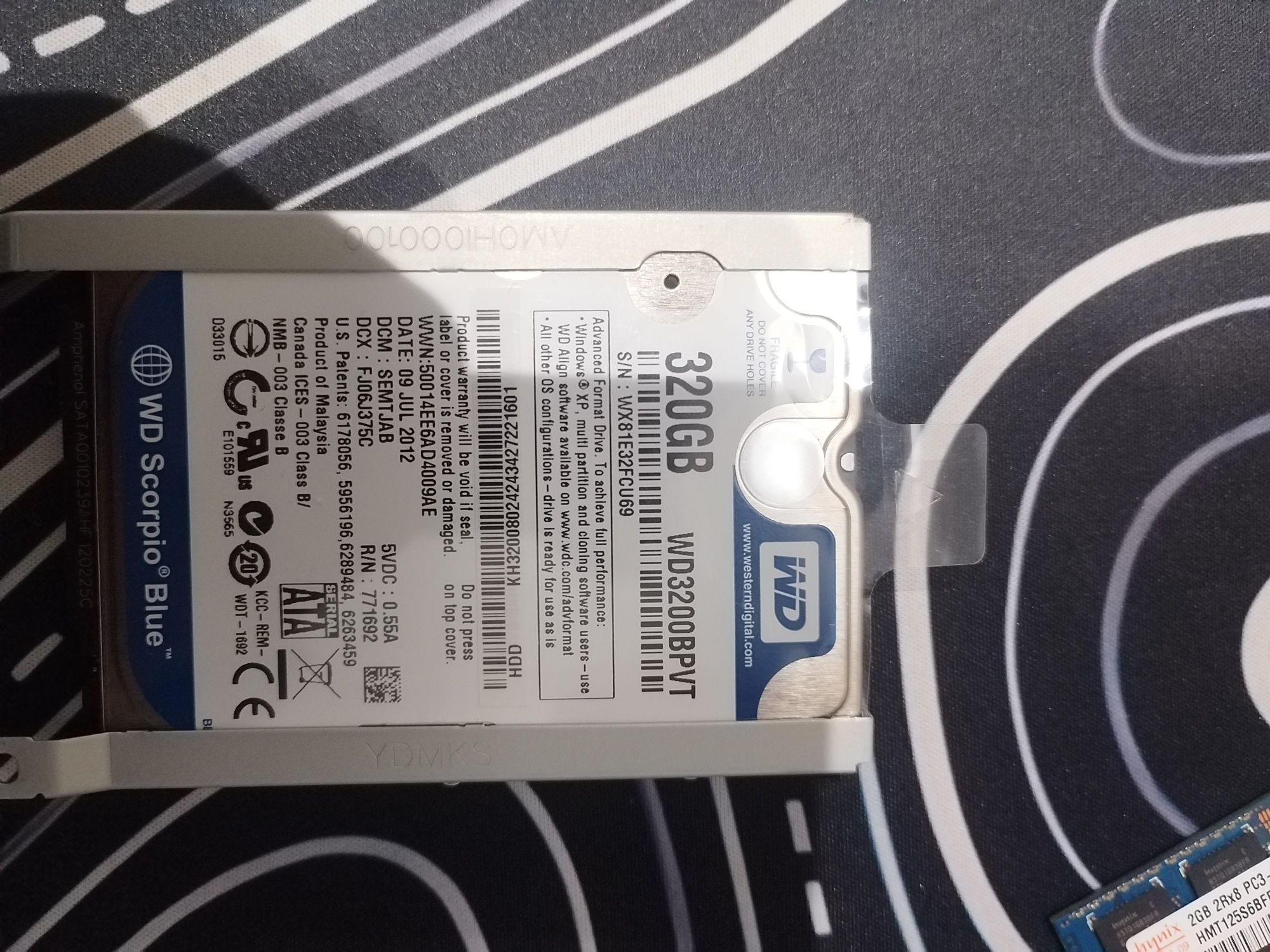 Жесткий диск ноутбукчный hdd