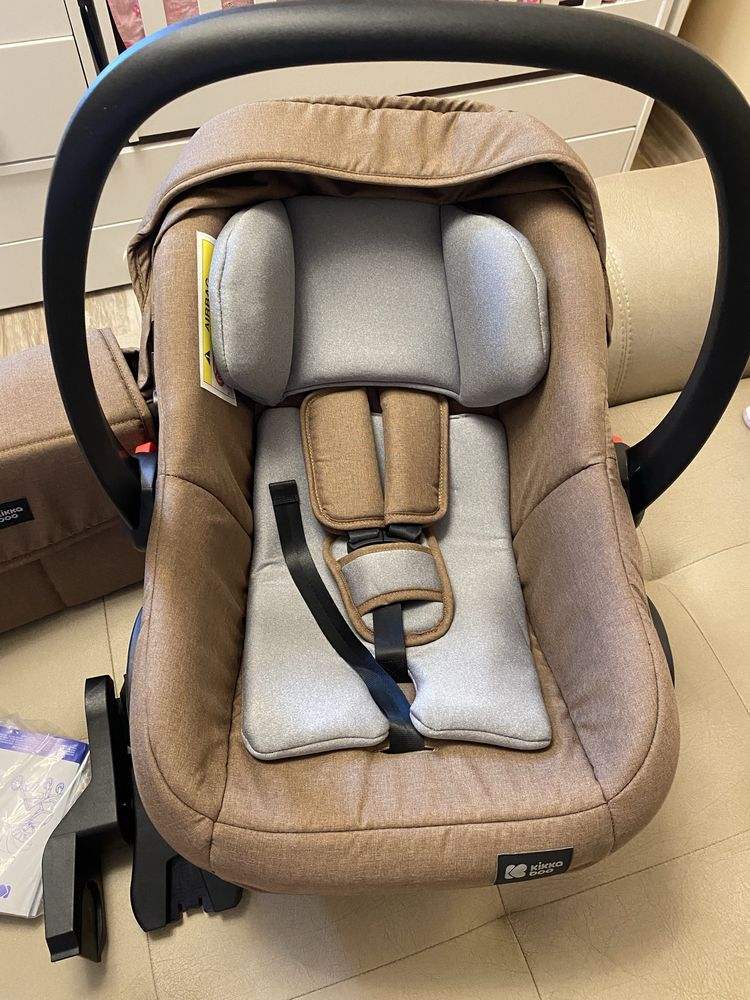Нова бебешка Комбинирана количка 3в1 Kikka Boo CHERIE BEIGE