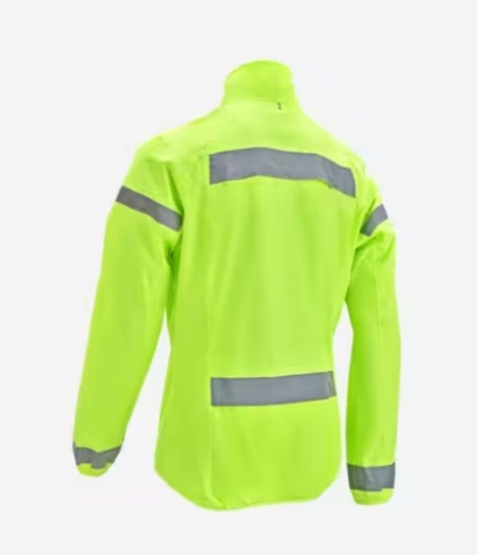 Geacă bărbătească protecție ploaie ciclism reflectorizantă, mărimea M.