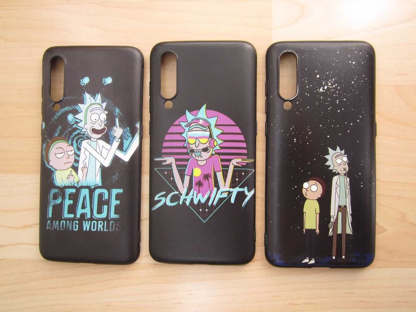 Гръб за Xiaomi MI 9, черен - Rick & Morty