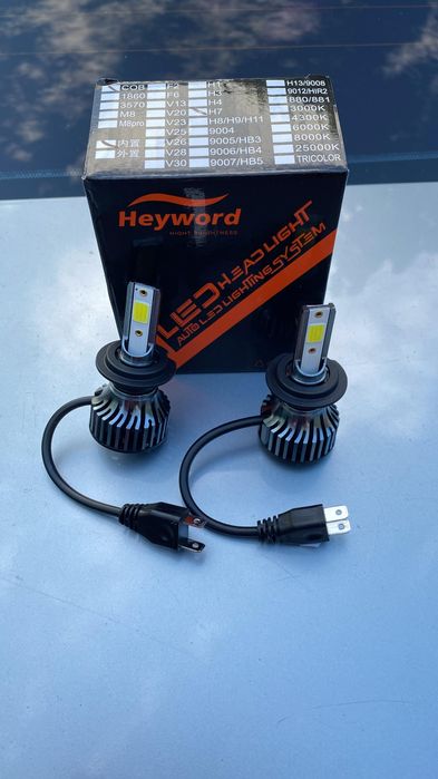 Leduri H7 , 75000 de Lumeni, culoare alb 6500 k