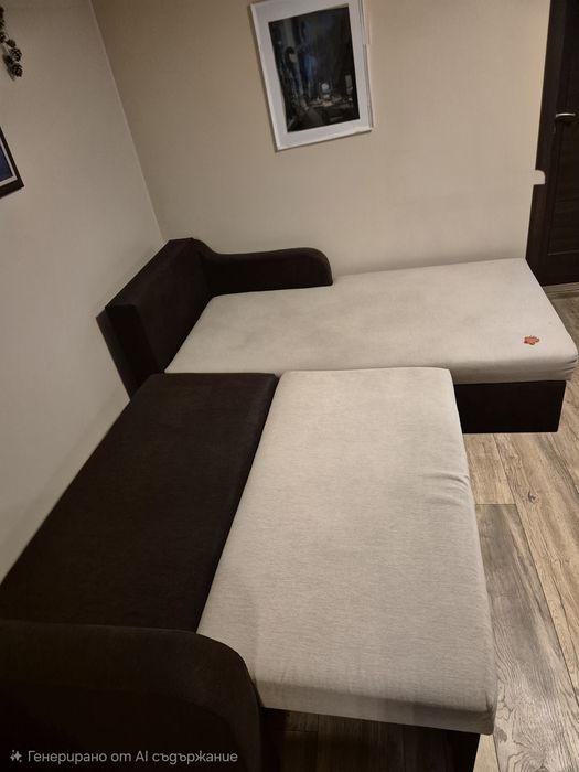 Разтегателен ъглов диван с ракли